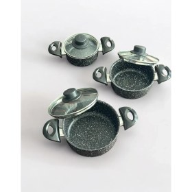 Resim Pars Shop Granit Saklama Kabı Güveç Tencere Seti 