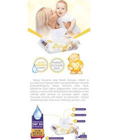 Resim Sleepy Sensitive Islak Mendil 90 x 5 