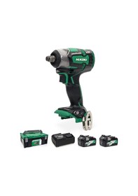 Resim Hikoki WR18DBDL2 18Volt / 5.0 AH Li-ion Çift Akülü Kömürsüz Profesyonel Somun Sıkma Makinesi 