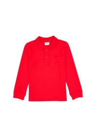 Resim U.S. Polo Assn. Erkek Çocuk Kırmızı Basic Polo Yaka Sweatshirt 50313790-VR030 