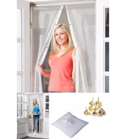 Resim Go İthalat Mıknatıslı Kapı Sinekliği Tül Perde 105 x 210 cm (5224) 