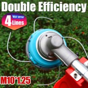 Resim KIVO 4 Çizgi Trimmer Başlığı, M10*1.25, Düşük Enerji Tüketimi, Dayanıklı ve Kolay Kurulum, Bahçe Makineleri, Benzinli Fırça Kesiciler, Çim Bakımı ve Bahçe Bakımı için Uygun 