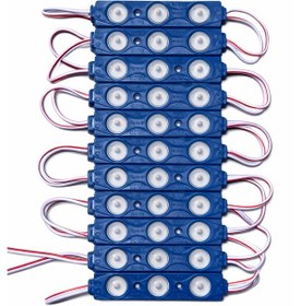 Resim 1.5 Watt Modül Led 2835 Mercekli 12 Volt 20 Adet Mavi 