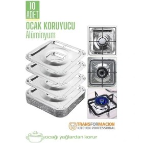 Resim Nemere Ocak Koruyucu Folyo - Kızartma Yemek Yağ Koruyucu Folyo 10 Adet 