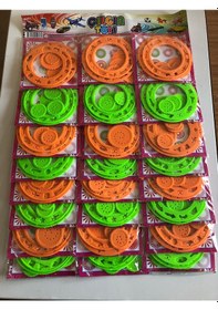 Resim 3 D Spirograph Çizim Seti Desen Cetveli 2 Adet Şeffaf 
