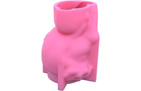 Resim Sevimli Kız Baş Silikon Ev Dekor Aracı Beton Diy Alçı Kalem Tutucu(Yurt Dışından) 