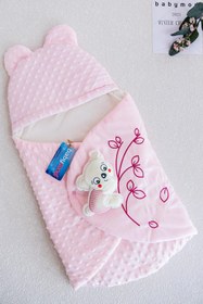 Resim Babymod Pamuklu Figürlü 70x140 cm Bebek Battaniyesi Pembe 