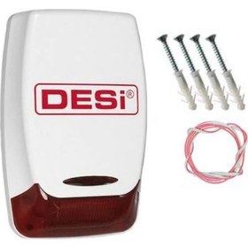 Resim Desi Dummy Alarm Siren Kutusu LED Işıklı 