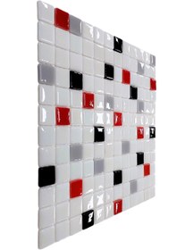 Resim MozaiKristaL Mutfak Tezgah Arası Ve Tüm Yüzeyler Için 25x25 Mm Cam Mozaik ( 1 Koli = 1 M2 Fiyatıdır ) 