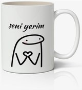 Resim Seni Yerim Yazılı Baskılı Kupa Bardak - Baskılı Kahve Kupa Bardak 