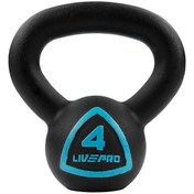 Resim LP8041 4 KG Siyah Kettlebell Livepro