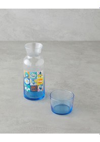 Resim English Home Looney Tunes Cam Lisanslı Başucu Sürahi 700 Ml + 220 Ml Renkli 