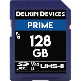 Resim Delkin Devices 128GB Prime Uhs-Iı (V60) Sdxc Hafiza Kartı 