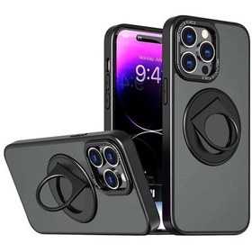 Resim Ally Apple Uyumlu iPhone 14 Pro Max İçin Magsafe Yüzük Standlı Manyeti 