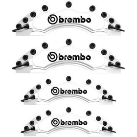 Resim Lancia Uyumlu Brembo Beyaz Kaliper Kapağı 4 Parça Ön Arka Set 