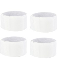 Resim Xin Yue Zhang Ξ Ny Ue Zhang Çift Futbol Tekmelik Kalmak Sabit Bandaj Bant Tekmelik Düşmeyi Önler Ayarlanabilir Elastik Spor Bandaj, Beyaz (Yurt Dışından) 