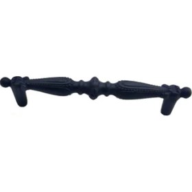 Resim Antika Tarz Dekoratif Pirinç Yeni Sütun Mobilya Kulbu - 192MM, Oksit 