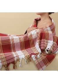 Resim Karagöz Tekstil Geleneksel Peştemal, Gelin Hamamı, Otantik Peştamal 75x165 Cm Kırmızı 5 Adet Kırmızı 