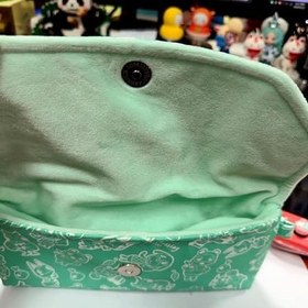 Resim Valley Of The Sun Handmade 3DSXL Protective Storage Bag Soft Carry Pocket Green Cartoon, for 3DS XL / LL 3DSLL Old Big Handheld Game Console, New Custom Animal Forest Waterproof Anti-Bump Travel Carrying Pouch 