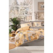 Resim Cotton Box Mode Line Ranforce Çift Kişilik Nevresim Takımı-Jammy Gri 