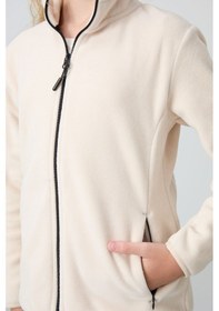 Resim Tommy Life Bej Kalın Yumuşak Dokulu Standart Fit Nakışlı Polar Kız Çocuk Sweatshirt - 75154 Bej 