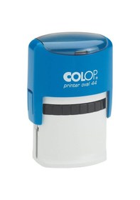 Resim Colop Prınter Oval 44 Mavi Kasa Mavi Keçe - 28 x 44 MM 