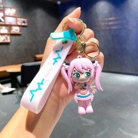 Resim OEMG Çizgi Film Animasyon Stitch Serisi Yumuşak Kauçuk Anahtarlık Bebek Çantası Kolye Anahtarlık Küçük Hediye (Yurt Dışından) 