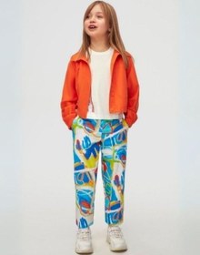 Resim Nk Kids Kız Çocuk Cepli Desenli Pantolon-15877 Çok Renkli 