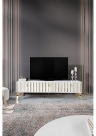 Resim 180 CM DUBAİ MDF MEBRAN KAPAK EKRU GOLD 