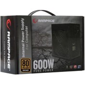 Resim RAMPAGE RMP-600-80P 600W 80PLUS BRONZ 12CM FAN AKTİF PFÇ POWER AYNI GÜN ÜCRETSİZ KARGO 2YIL GARANTİ