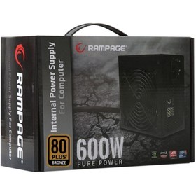 Resim RAMPAGE RMP-600-80P 600W 80PLUS BRONZ 12CM FAN AKTİF PFÇ POWER AYNI GÜN ÜCRETSİZ KARGO 2YIL GARANTİ