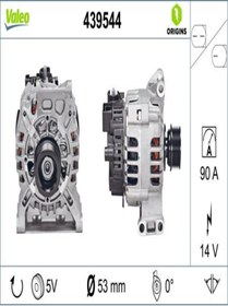 Resim Valeo 439544 Alternator (14V 90A) A-class W169 09-12 B-class W245 08-11 A2661540802 (WF238781) 