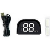 Resim Honmex Araba Genel Hud Gps/bd Konumlandırma Hız Gösterici Usb Beslemeli Beyaz Mph Mil Versiyonu 
