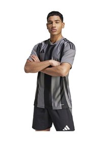 Resim Adidas Striped 24 Jsy Erkek Futbol Forması Iw2145 Gri Gri 