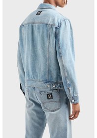 Resim Armani Exchange Erkek Kot Ceket 8nzbp4 Z2p1z 1500 Mavi Mavi 