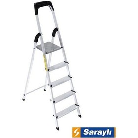 Resim Saraylı Alüminyum Merdiven 4+1 5Li 1503 