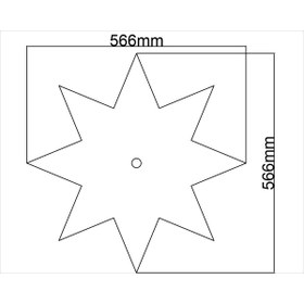 Resim MOTİFPİYER Motifpiyer Lamba Tavan Göbeği-10- 56cm-2adet 