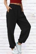 Resim BOHEMGİYİM Siyah Unisex Butterfly Baskılı Jogger Eşofman Altı 