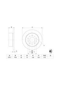 Resim Peugeot Boxer 2.0hdi 2015-2023 Bosch Arka Disk 2 Adet 