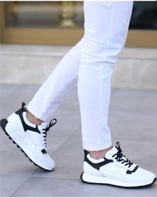 Resim Ay Ayakkabım Sl-1024 Erkek Beyaz 39-44 Deri Casual Ayakkabı Beyaz 