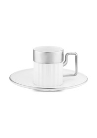 Resim Jumbo Sorin-200 12 Parça 6 Kişilik Kahve Fincan Takımı Platin Platin 