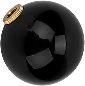 Resim Evrensel Siyah 8 Bilardo Topu Yuvarlak Araba Vites Topuzu Kolu Tüm Manuel Şanzımanlar Ve Çeşitli Vidalama Bağlantıları Için Kolu Değiştirici Uygulanabilir Sahne Otomobilleri 