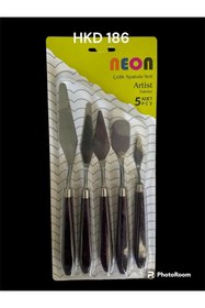 Resim Genel Markalar Metal spatula Resim Spatula Seti 5'li, Yağlı Boya, Akrilik Boya, Tuval Için Metal Spatula 5'li 