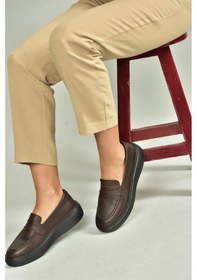 Resim Fox Shoes U555026103 Kahverengi Hakiki Deri Günlük Kadın Ayakkabı Kahverengi-hakiki Deri 