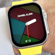 Resim Daniel Klein Android/ios Uyumlu Arama Özellikli Sarı Renk Kordonlu Akıllı Kol Saati 