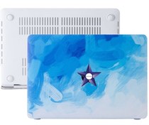 Resim McStorey Macbook Air M1 Kılıf 13 inç A1932 A2179 A2337 ile Uyumlu Paint02 Kırmızı 