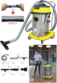 Resim PROXTECH Powerwash CH603 - 3 Motorlu Islak Kuru Elektrikli Sanayi Tip Süpürge Makinası 