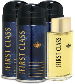 Resim First Class Edt Erkek Parfüm 100ml Deodorant 3x150ml Set 