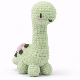 Resim Jack Ferrero Amigurumi Kiti | Sevimli Dinazor Örgü Seti | Yeni Başlayanlar İçin | Anahtarlık Seçenekli 