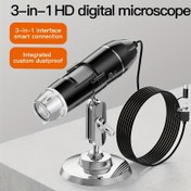 Resim INSKAM 3'ü 1 arada HD Dijital Mikroskop, Akıllı Bağlantıya Sahip Taşınabilir Elektronik Mikroskop, Entegre Toz Geçirmez Tasarım, Böcek, Bitki, Endüstriyel ve Tekstil Muayenesi için Dizüstü Bilgisayar ile Uyumlu 